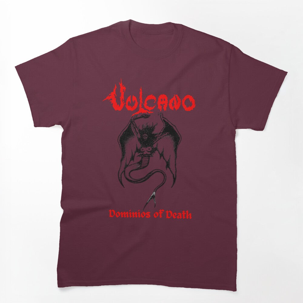 Vulcano- Dominios Of Death High Resolution Brazil Black Death Metal Shirt