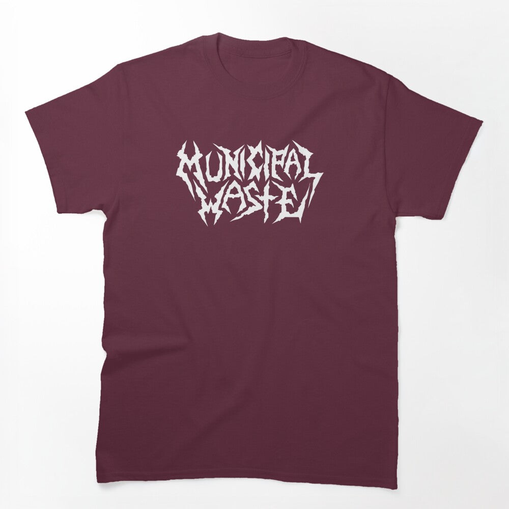 Typography Crossover Thrash Band White Shirt