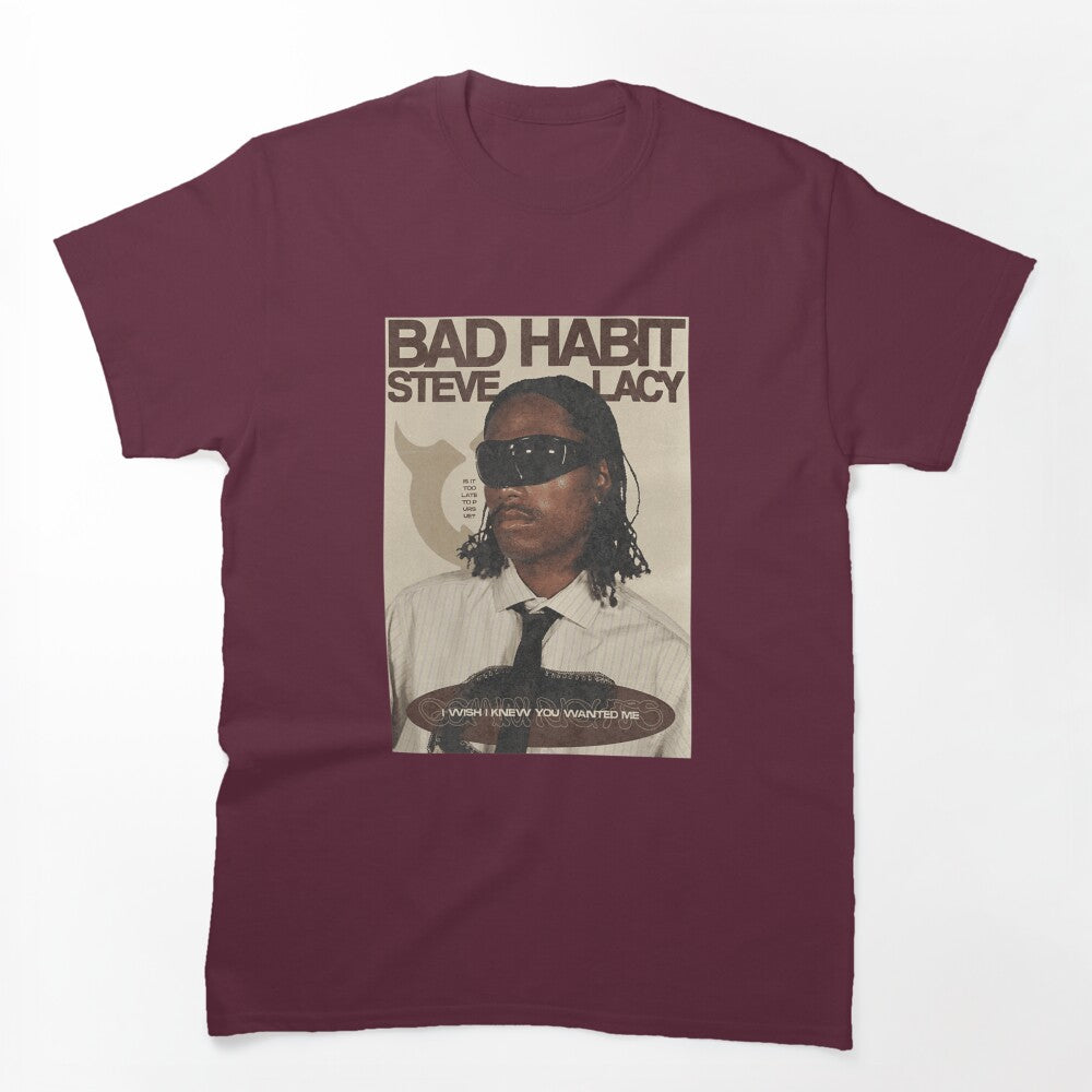 Steve Lacy Bad Habit Portrait Graphic Shirt