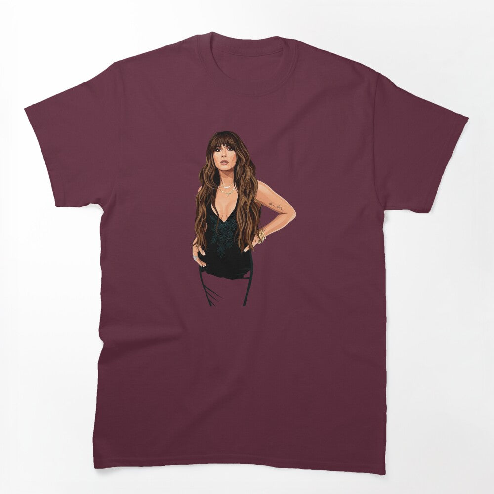 Long Hair Country Rock Singer Shirt