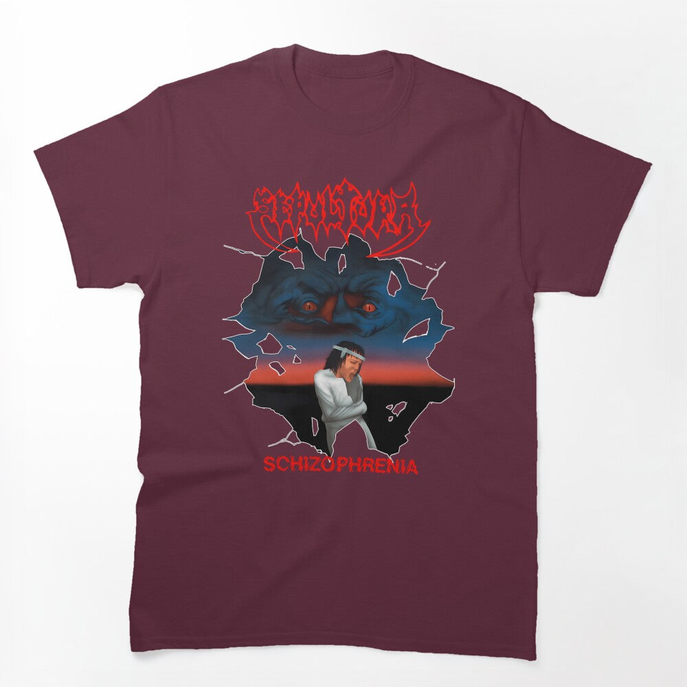 Sepultura Schizophrenia Thrash Metal Shirt