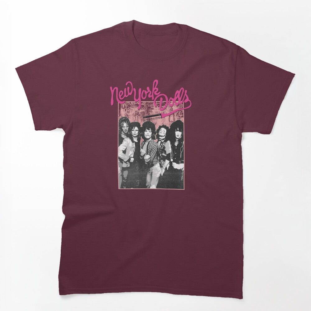 New York Dolls - Pink Graffiti Shirt