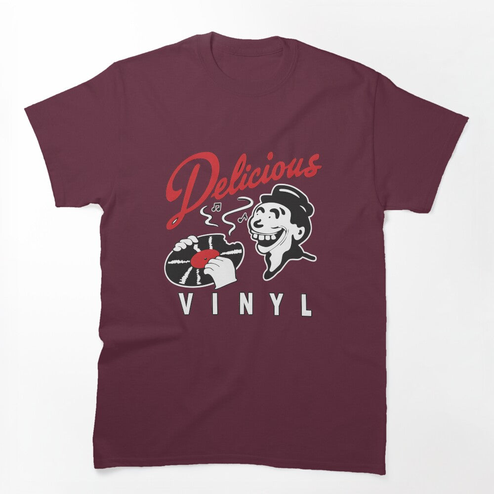 Delicious Vinyl Retro Music Cartoon Character Shirt