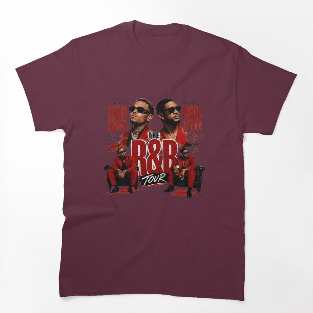 Chris Brown Usher R&B Tour Shirt