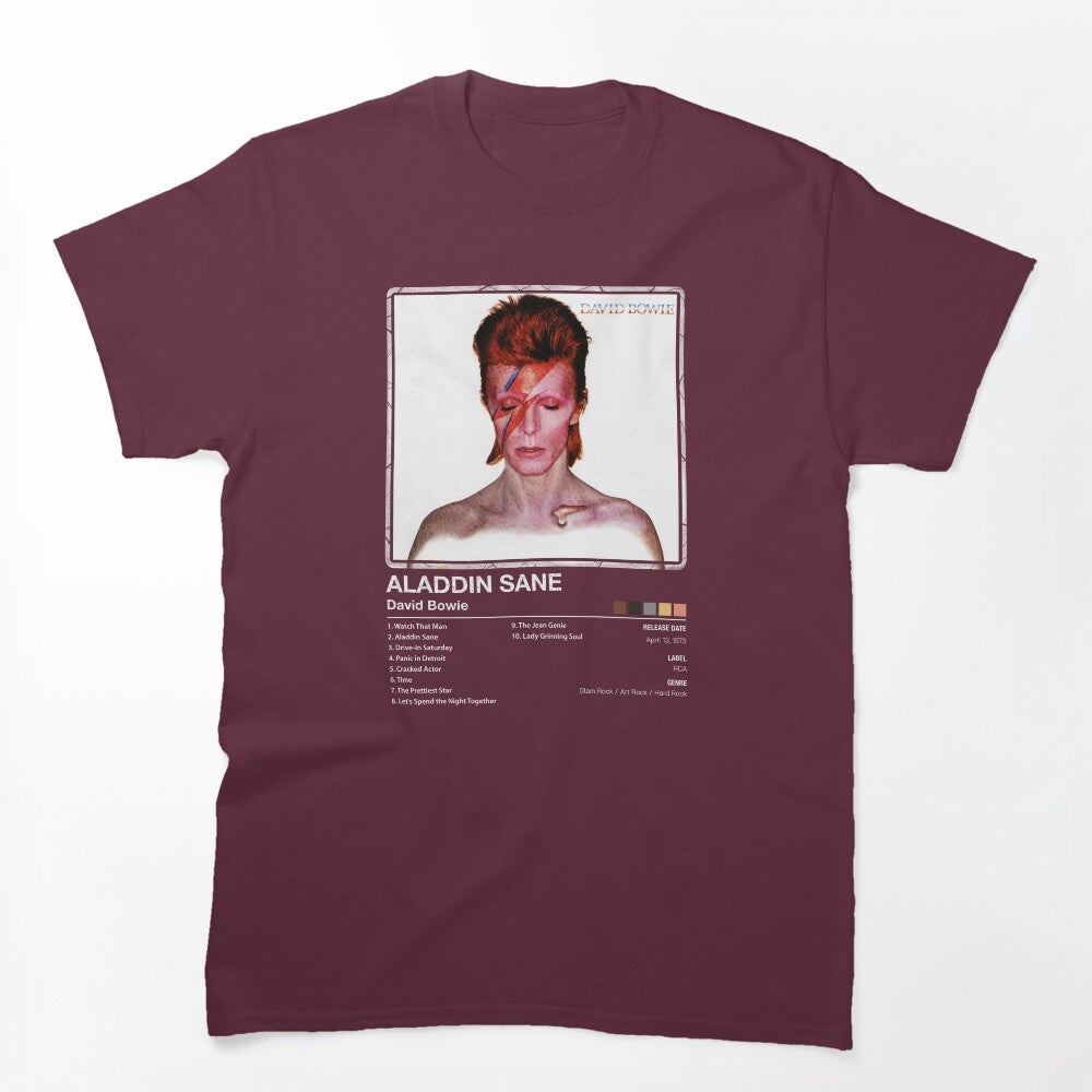 David Bowie Aladdin Sane Album Cover Shirt