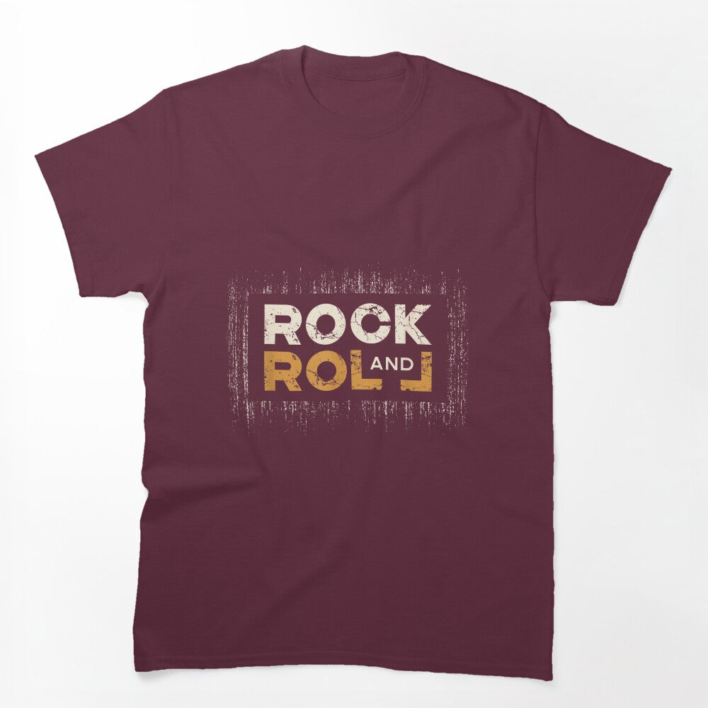 Rock & Roll Distressed Washed Rocker Concert Shirt