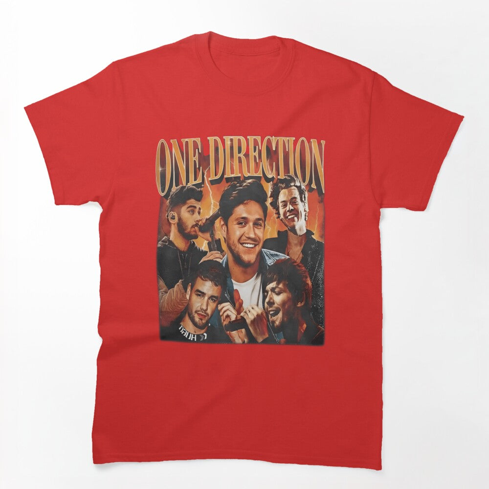 One Direction Retro Pop Collage Design Shirt
