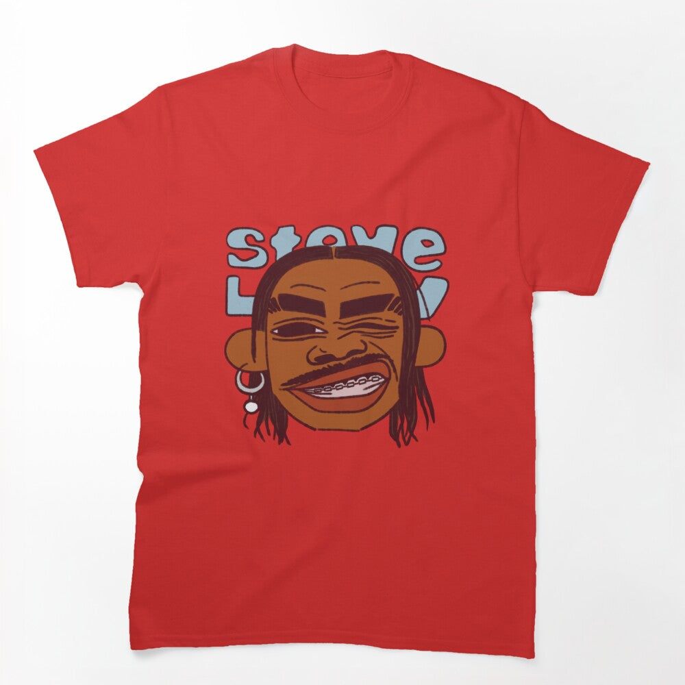Steve Lacy Cartoon Icon Portrait Graphic Shirt