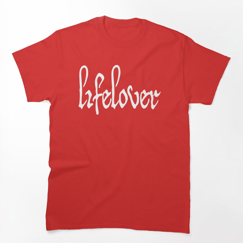 Lifelover White Solid Logo Shirt