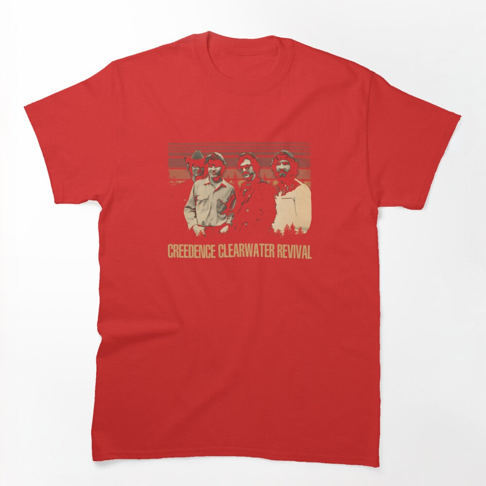 Creedence Clearwater Revival Sunset Portrait Design Shirt