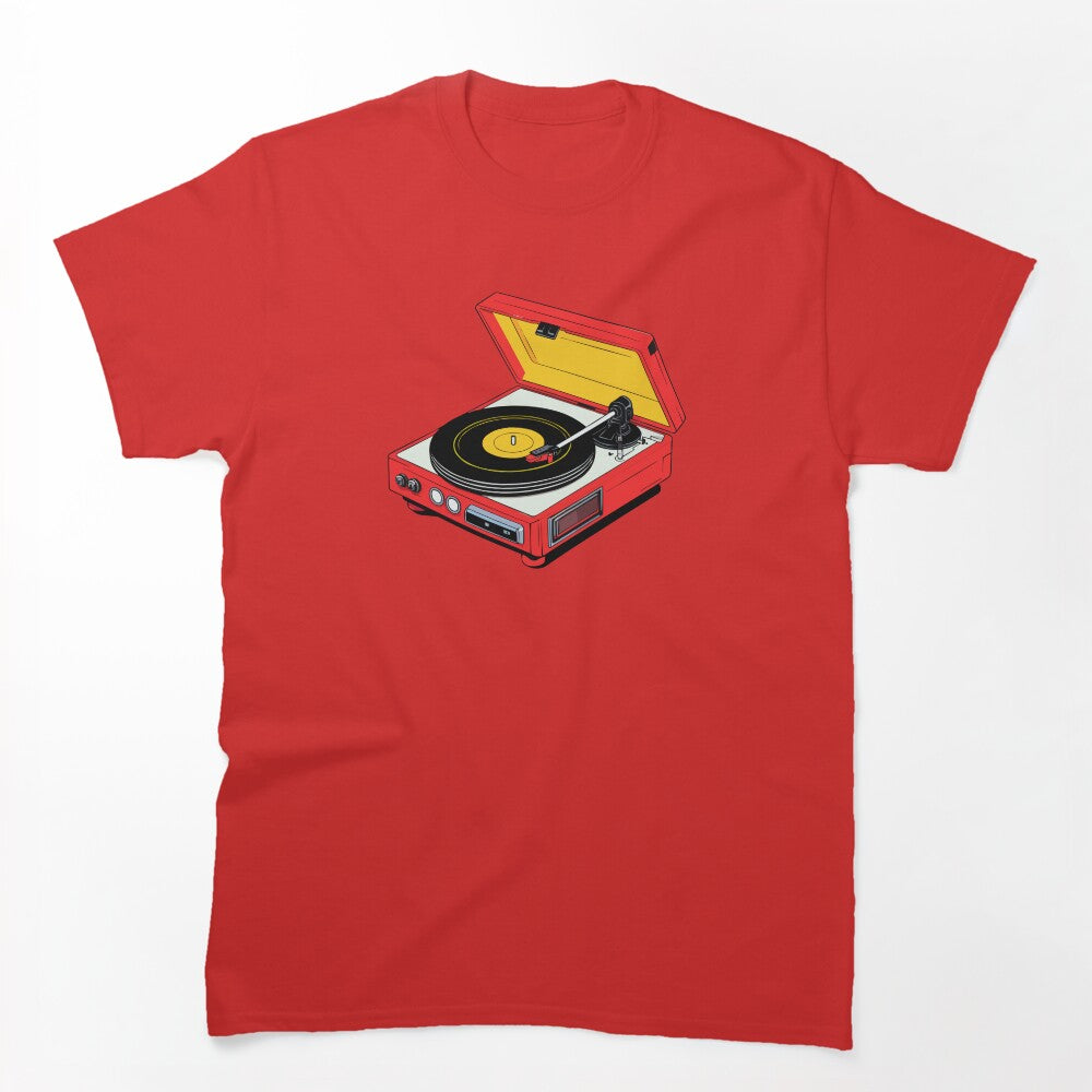 1980s Vintage Vinyl Record Player Shirt