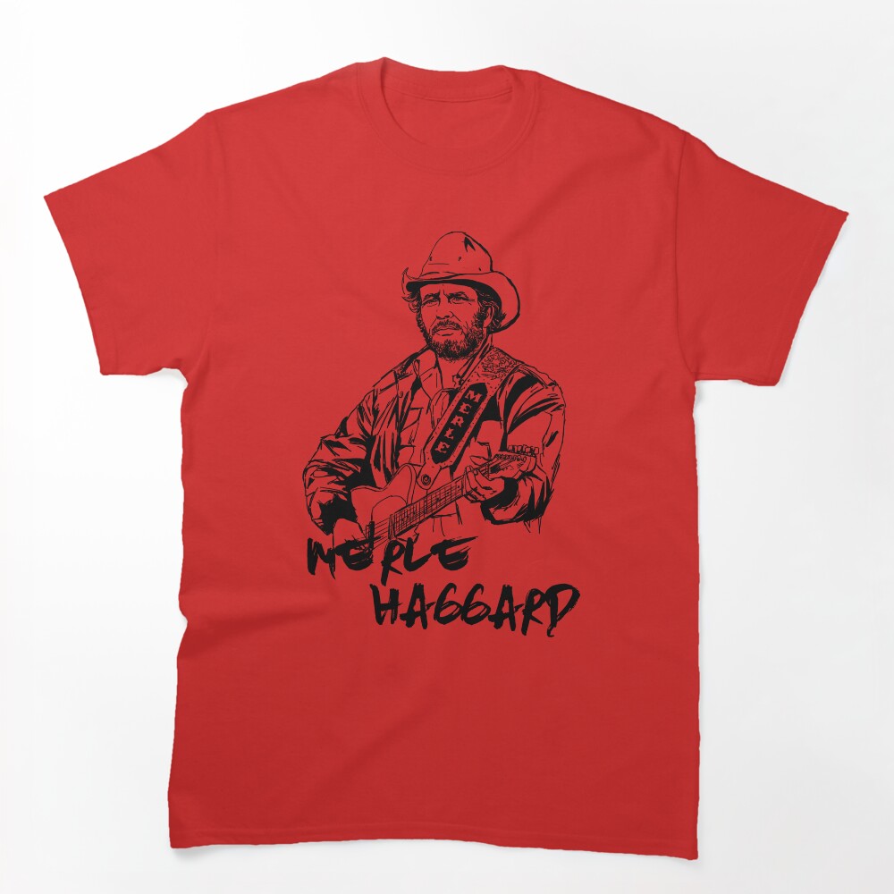 Merle Haggard Sketch Style Shirt