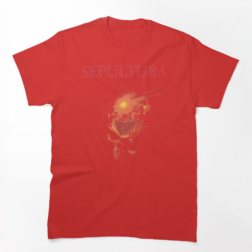 Sepultura Skull And Red Roses Dark Art Shirt