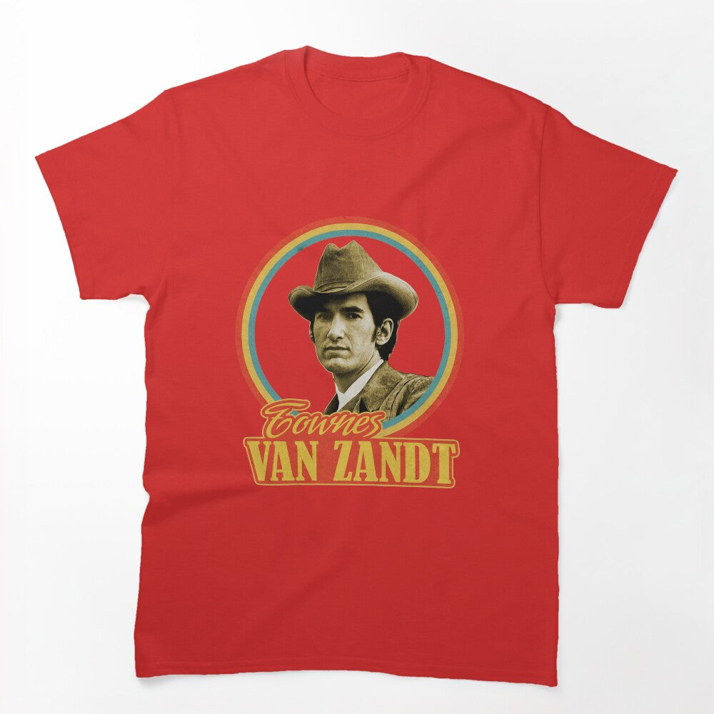 Vintage Retro Townes Van Zandt Mens And Womens Shirt