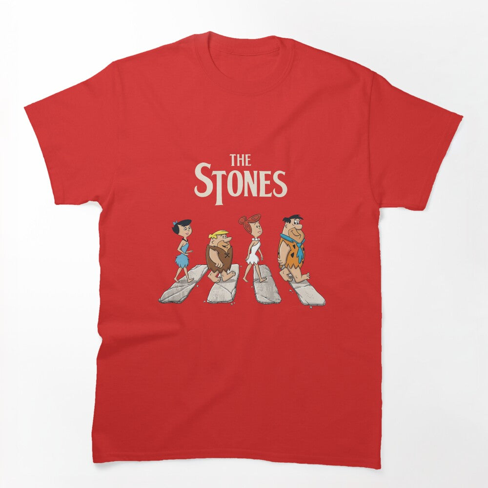 The Flintstones The Stones Abbey Road Parody Shirt