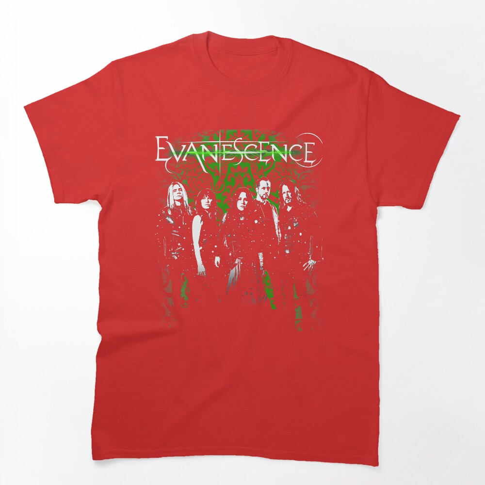 Evanescence Band Photo Green Shirt