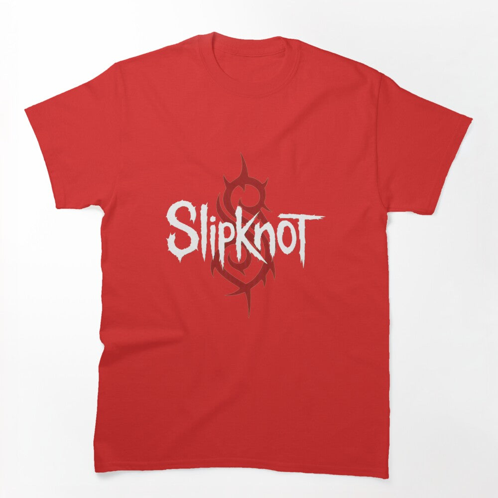 Slipknot Logo Red Tribal Heavy Metal Band Shirt