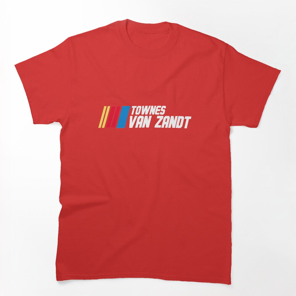 Townes Van Zandt Racing Car US Flag Shirt