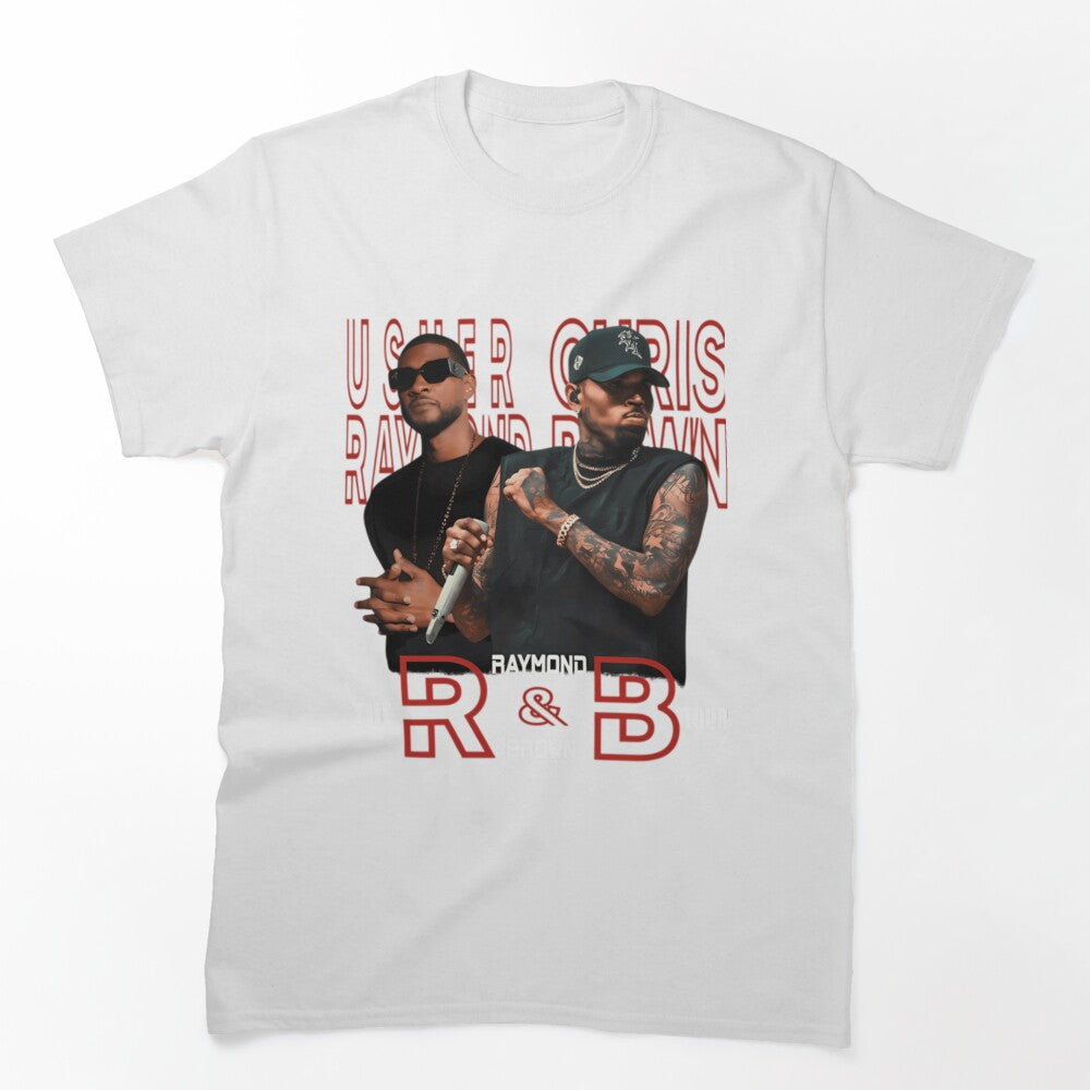 Usher Chris Brown 2026 R&B Tour Design Shirt