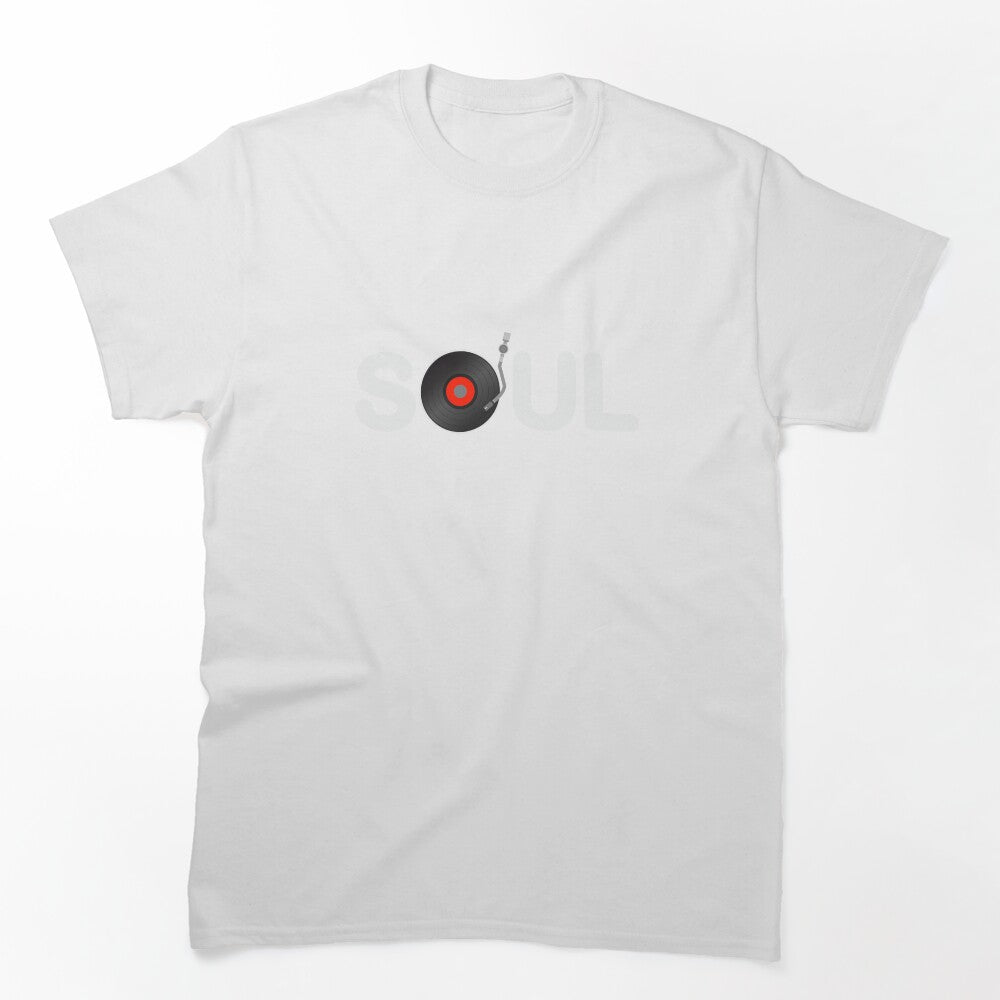 SOUL MUSIC Vinyl Turntable Design Shirt