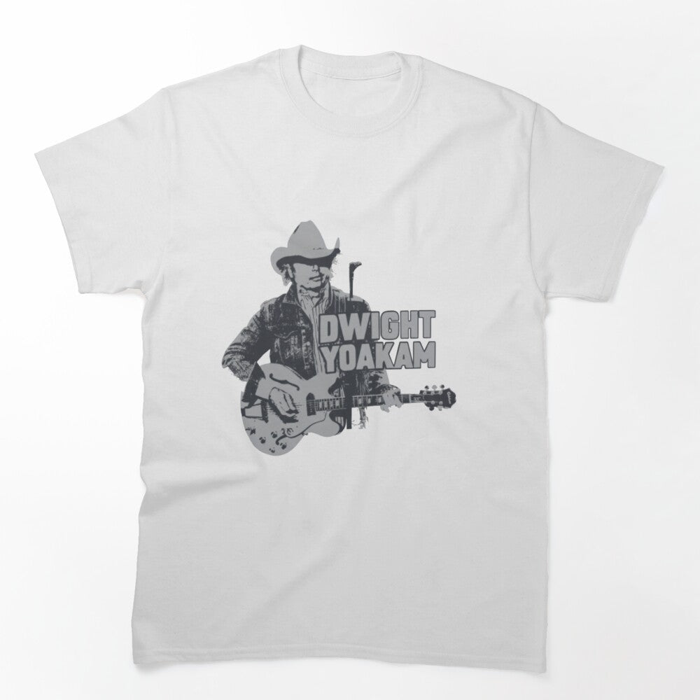 Dwight Yoakam Vintage Country Guitar Portrait Design Shirt