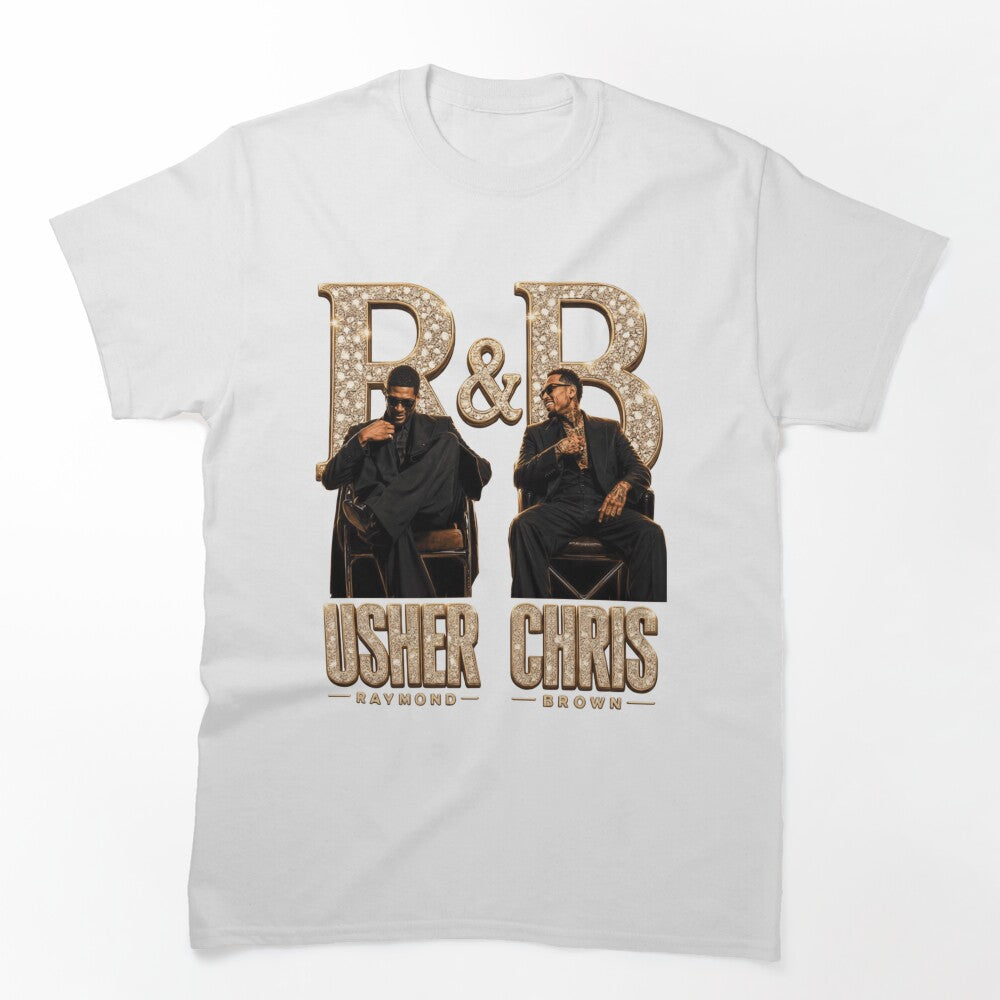 Usher Chris Brown R&B Tour Portrait Shirt