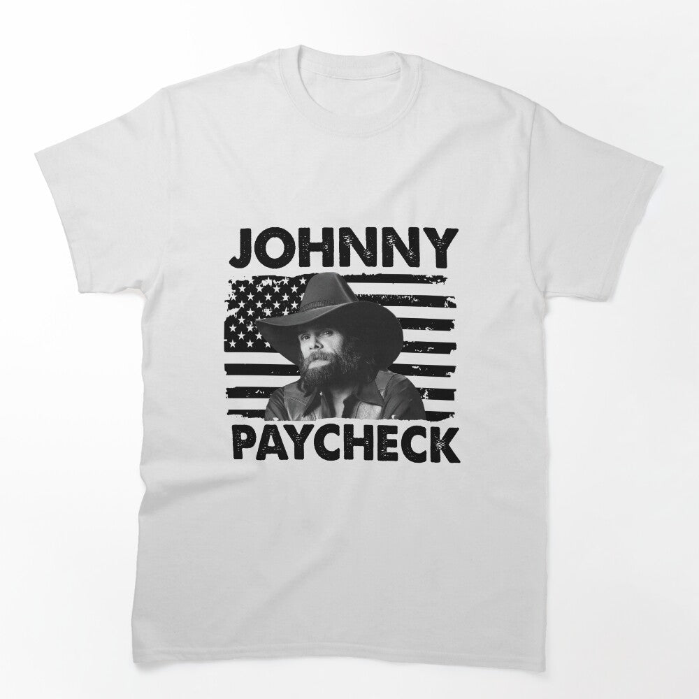 Retro American Flag Johnny Paycheck Music Shirt