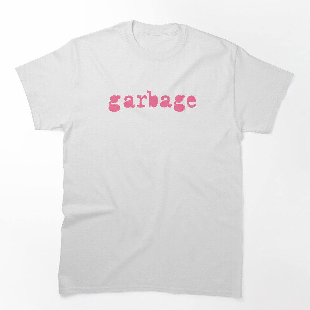 Garbage Debut Pink Logo Retro Rock Band Shirt