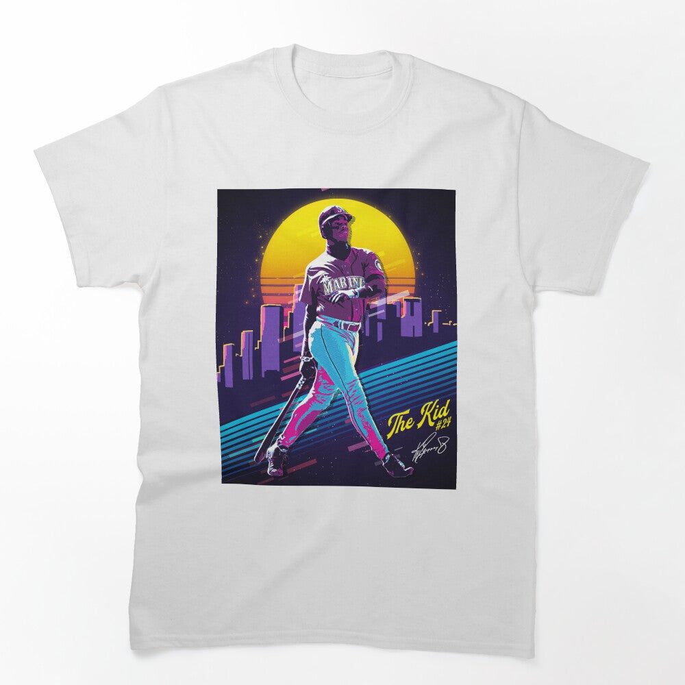 Vintage Ken Griffey Jr The Kid Baseball Signature Retro 80s 90s Shirt