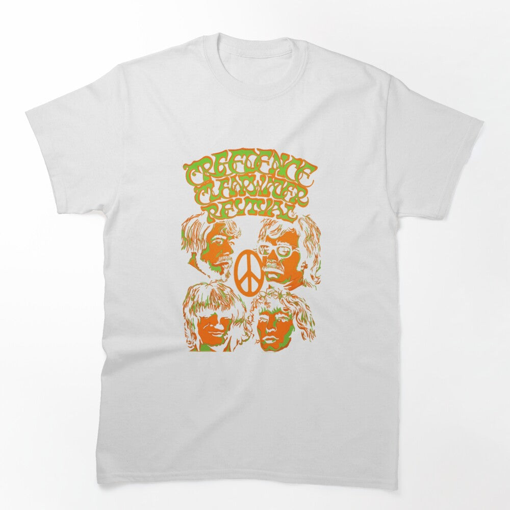 Creedence Clearwater Revival Psychedelic Peace Design Shirt