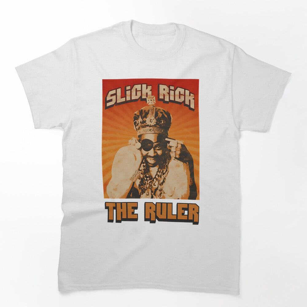Slick Rick Retro Crown Iconic Rap Portrait Illustration Shirt