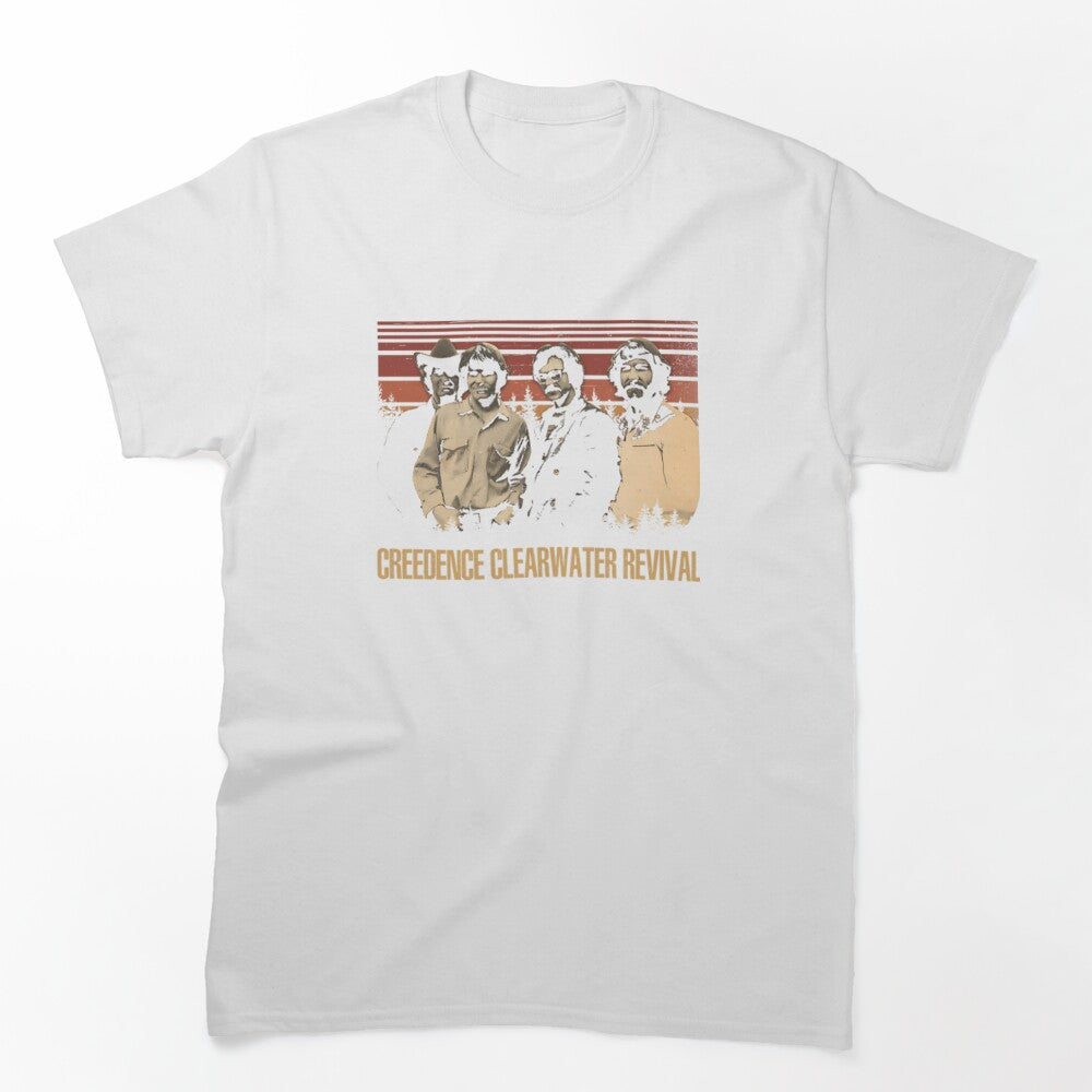 Creedence Clearwater Revival Sunset Portrait Design Shirt
