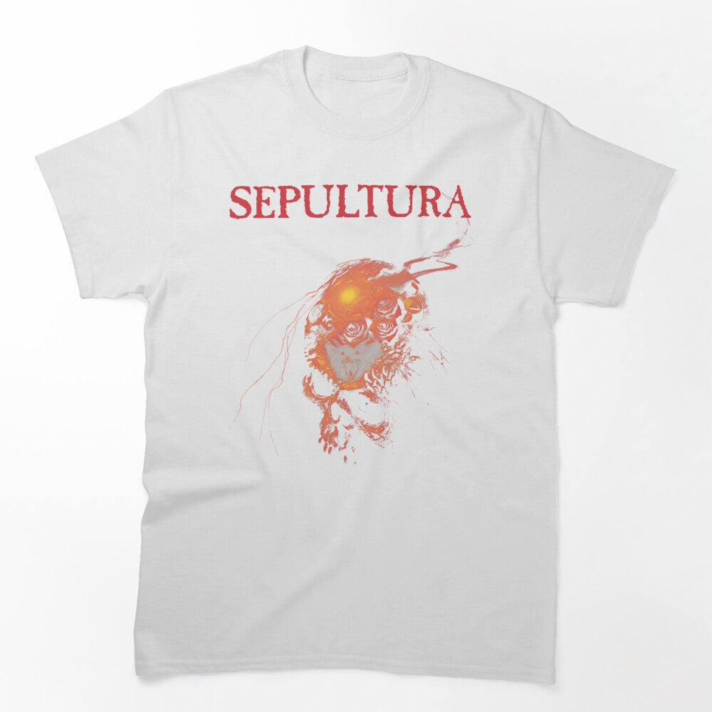 Sepultura Skull And Red Roses Dark Art Shirt