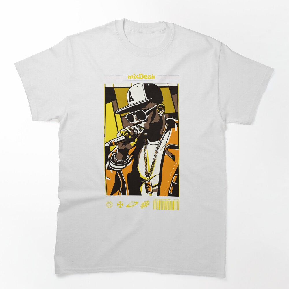 MixDesk Graffiti Art Yellow Streetwear Rapper Shirt