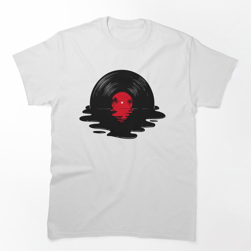 Melting Vinyl Record Shirt