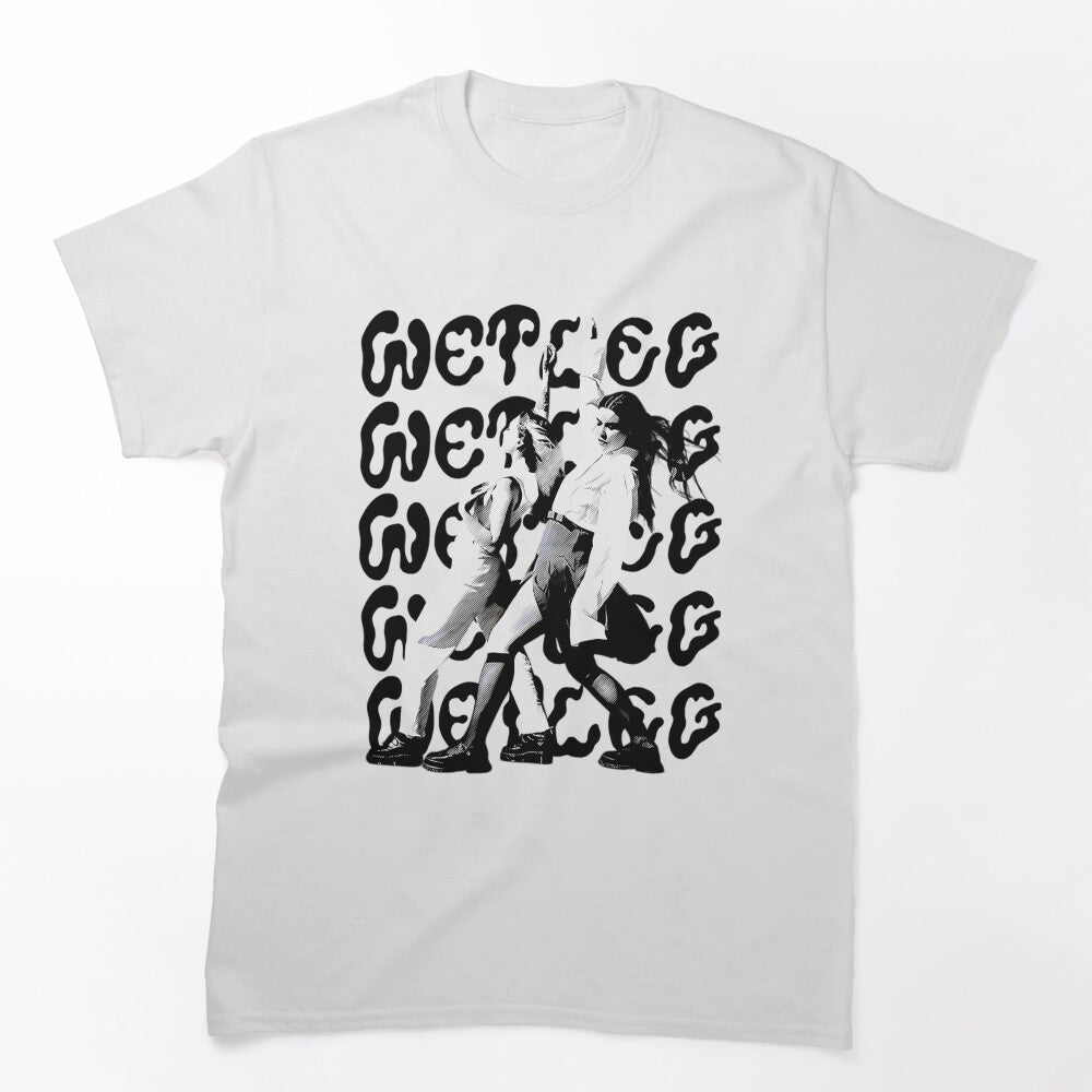 Wet Leg Band Pattern Band Indie Rock Shirt