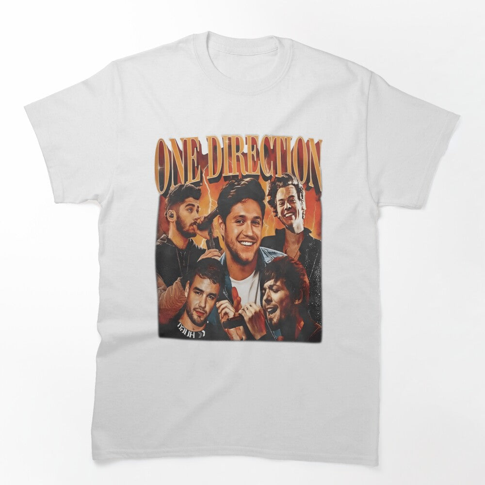 One Direction Retro Pop Collage Design Shirt