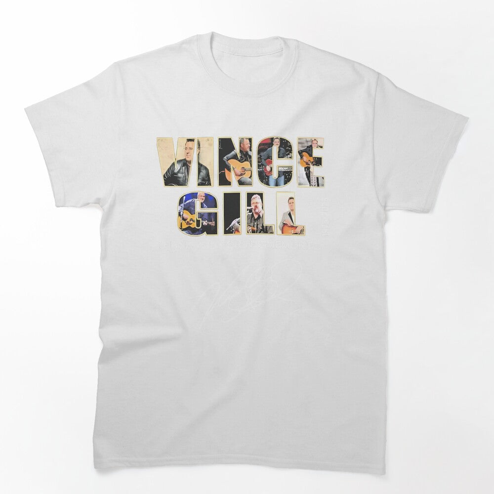 Vince Gill 1975-2023 Thank You For The Memories Signatures Shirt