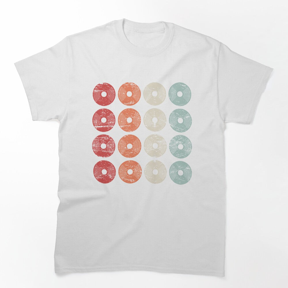 Vintage Distressed Vinyl Records Shirt