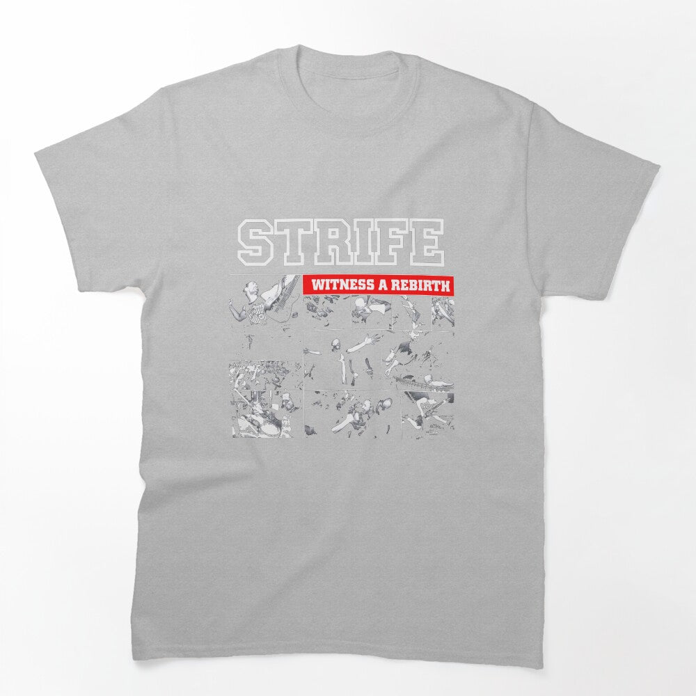 White Threshold Typoraphy Metalcore Shirt