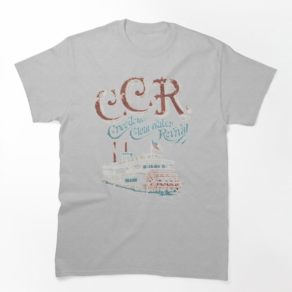 Rollin' On The River Ccr American Rock Band Shirt