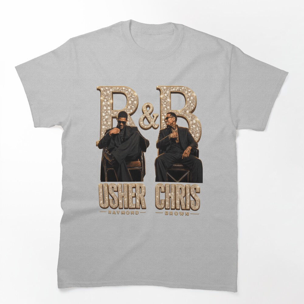 Usher Chris Brown R&B Tour Portrait Shirt