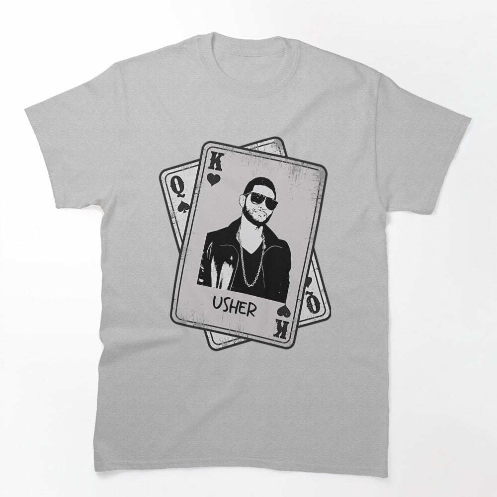 Usher Playing Cards R&B Portrait Design Shirt