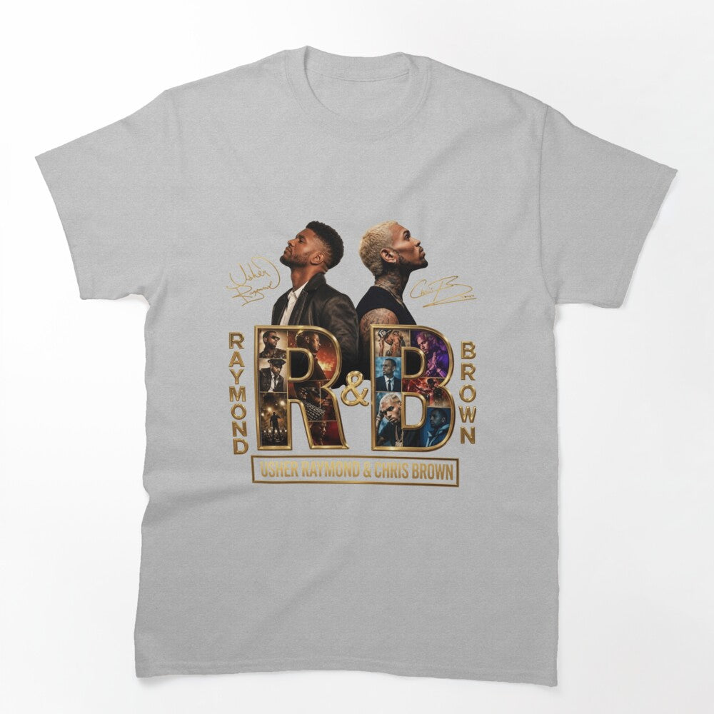 Usher Chris Brown R&B Tour Collage Shirt