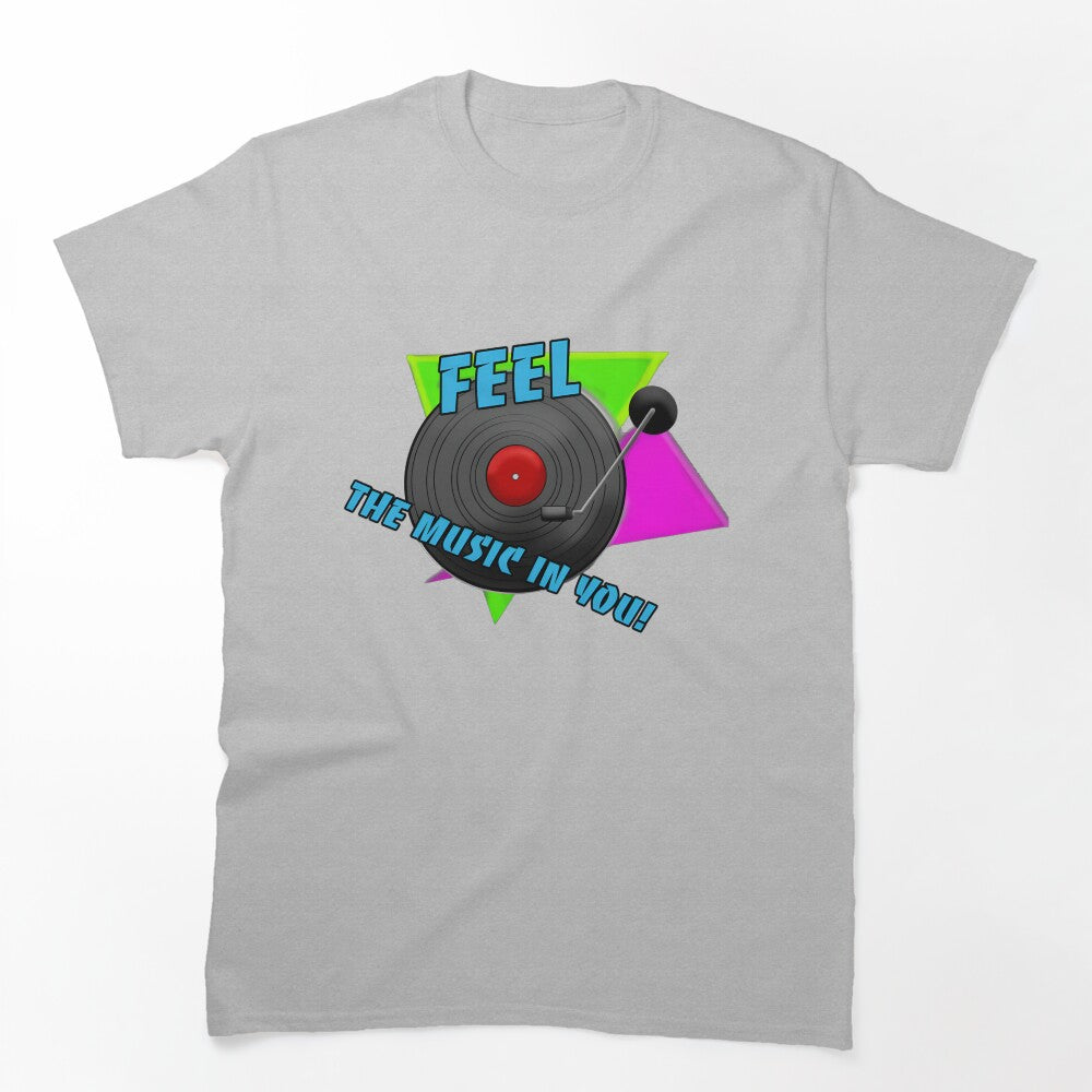 Feel The Music Vinyl Record Shirt