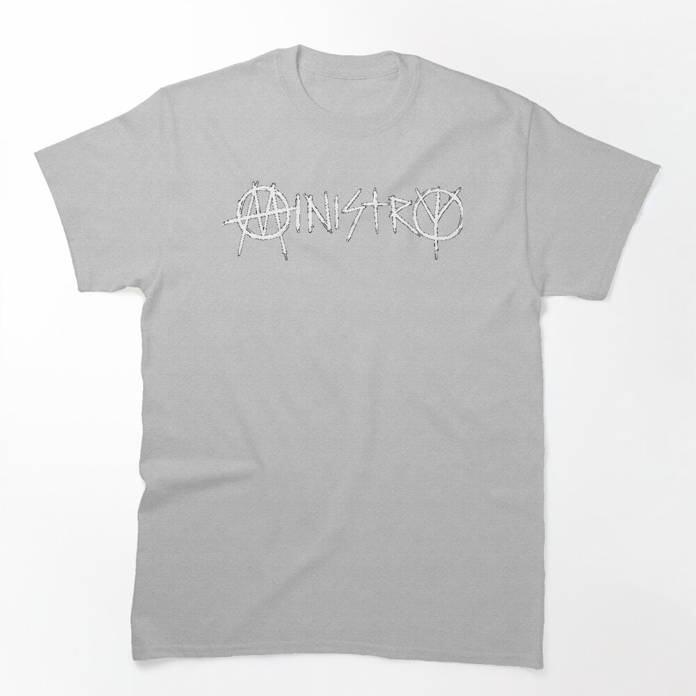 Industrial Metal Band Logo Typography Shirt