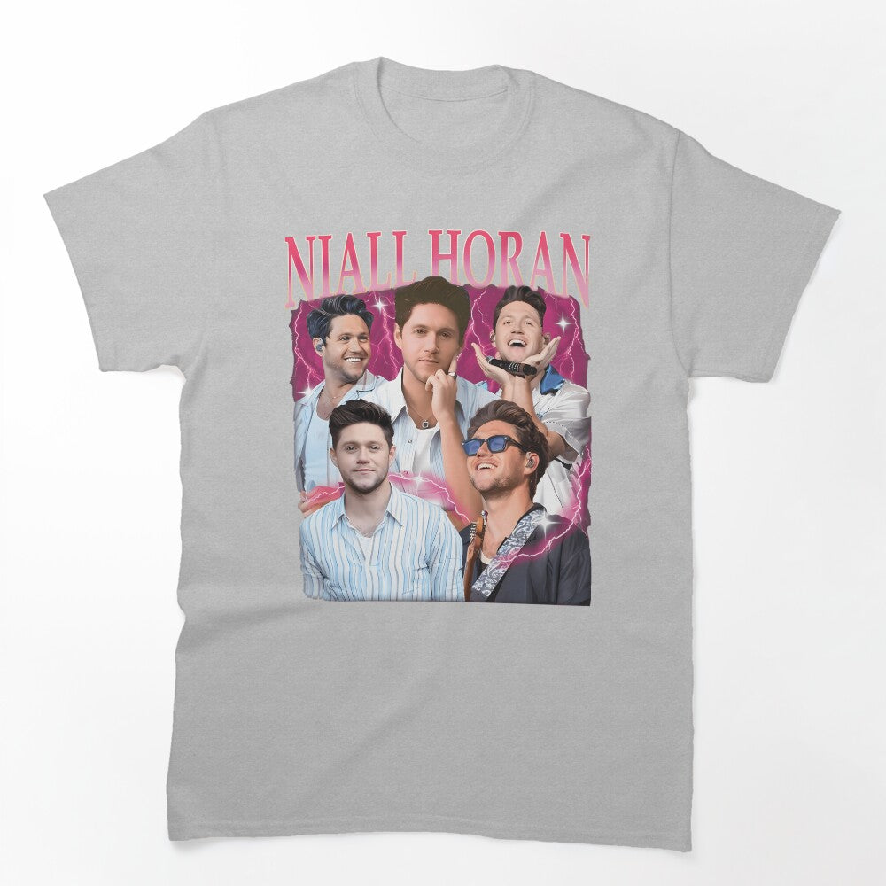 Niall Horan Pink Lightning Photocollage Design Shirt