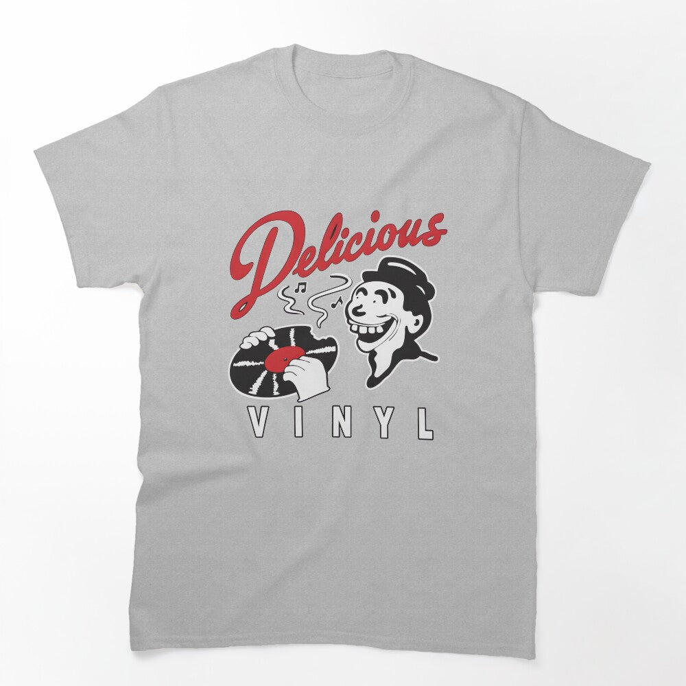 Delicious Vinyl Retro Music Cartoon Character Shirt