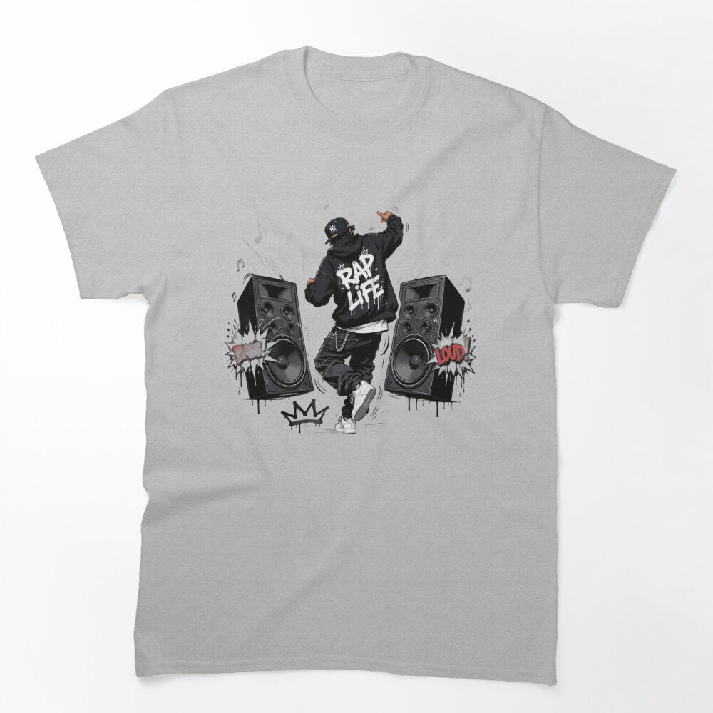 Rap Life Hip Hop Music Streetwear Speaker Design Shirt