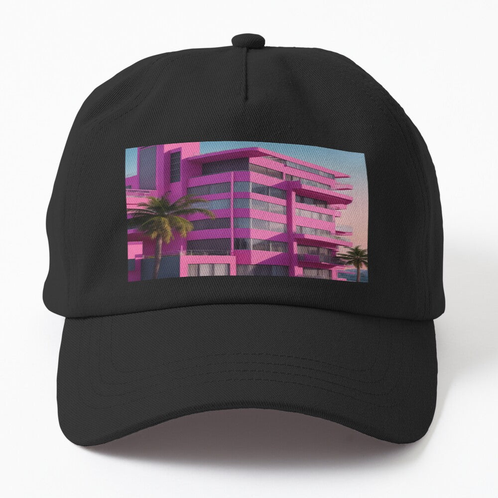 Vice City Themed Art Cool Prints Art Hat